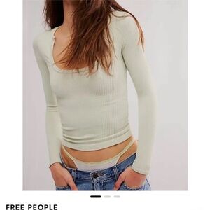 Free People Intimately Ribbed Long Sleeve